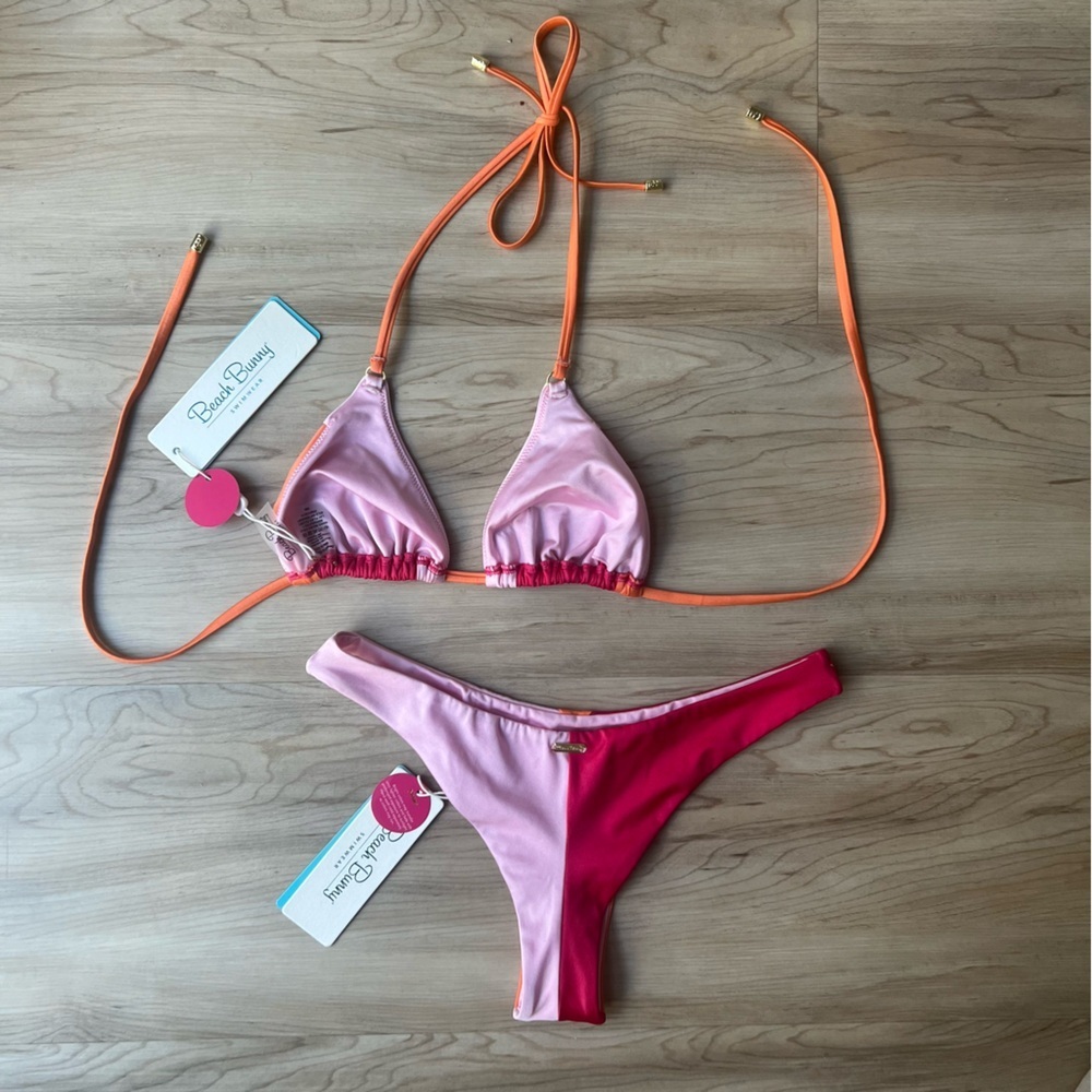 Beach Bunny Summer Haus Vibrant Colorblock Bikini - Picture 9 of 11